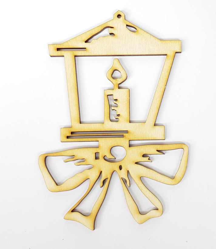 

Drewniana bombka na choinkę ozdoba zawieszka dekor