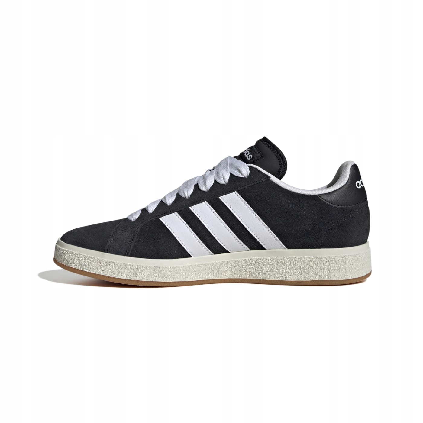 Adidas Pánské Černé Tenisky S Bílými Pruhy, Kůže 42 2/3 J8B