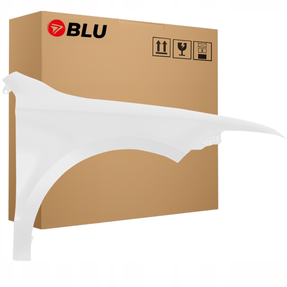 Blu Blatník Škoda Superb II 3T LF9E pravý bílý 08-13 přední CandyWeiss