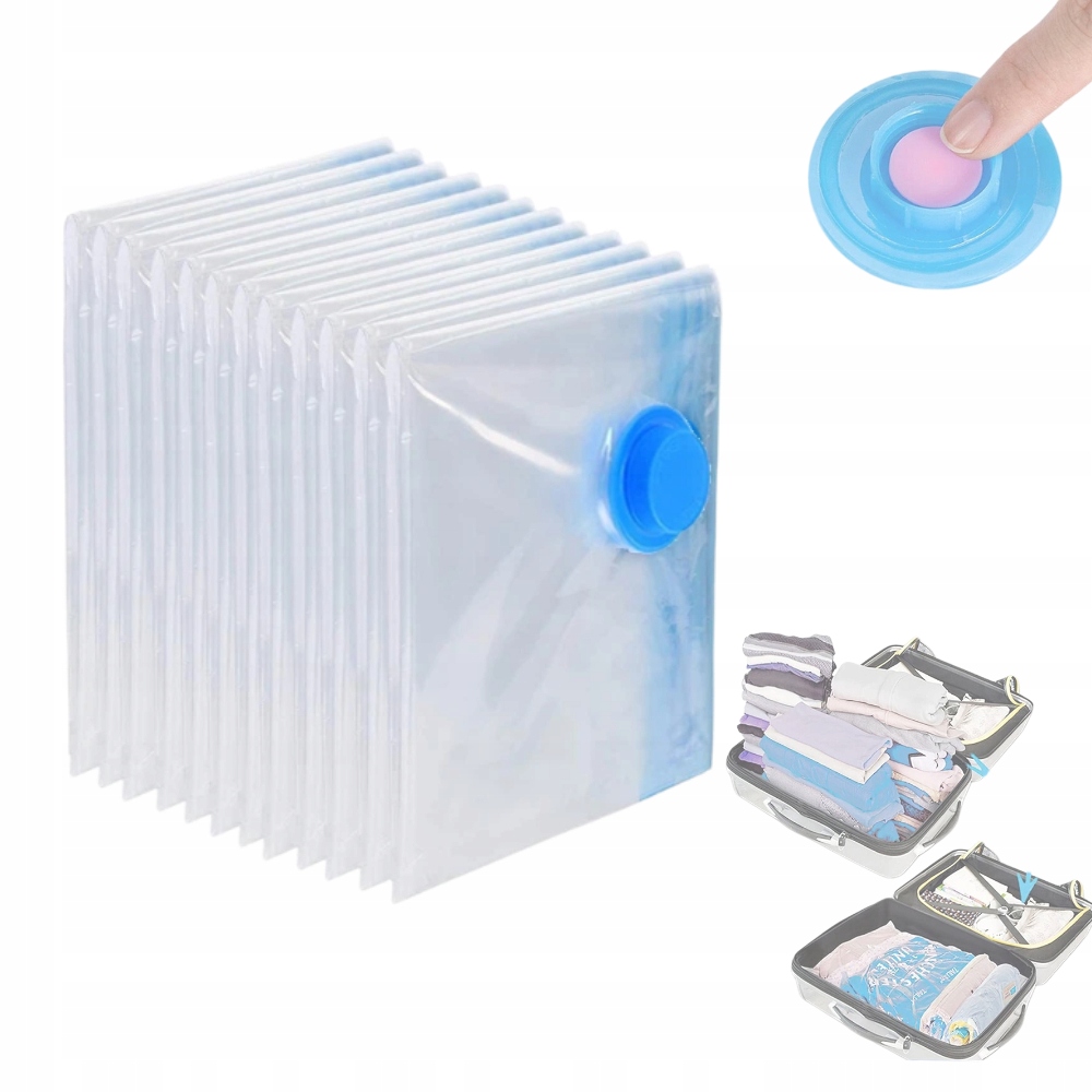 Vakuové Pytle Na Oblečení Povlečení Tašky, Sada 12 Kusů 40X60CM
