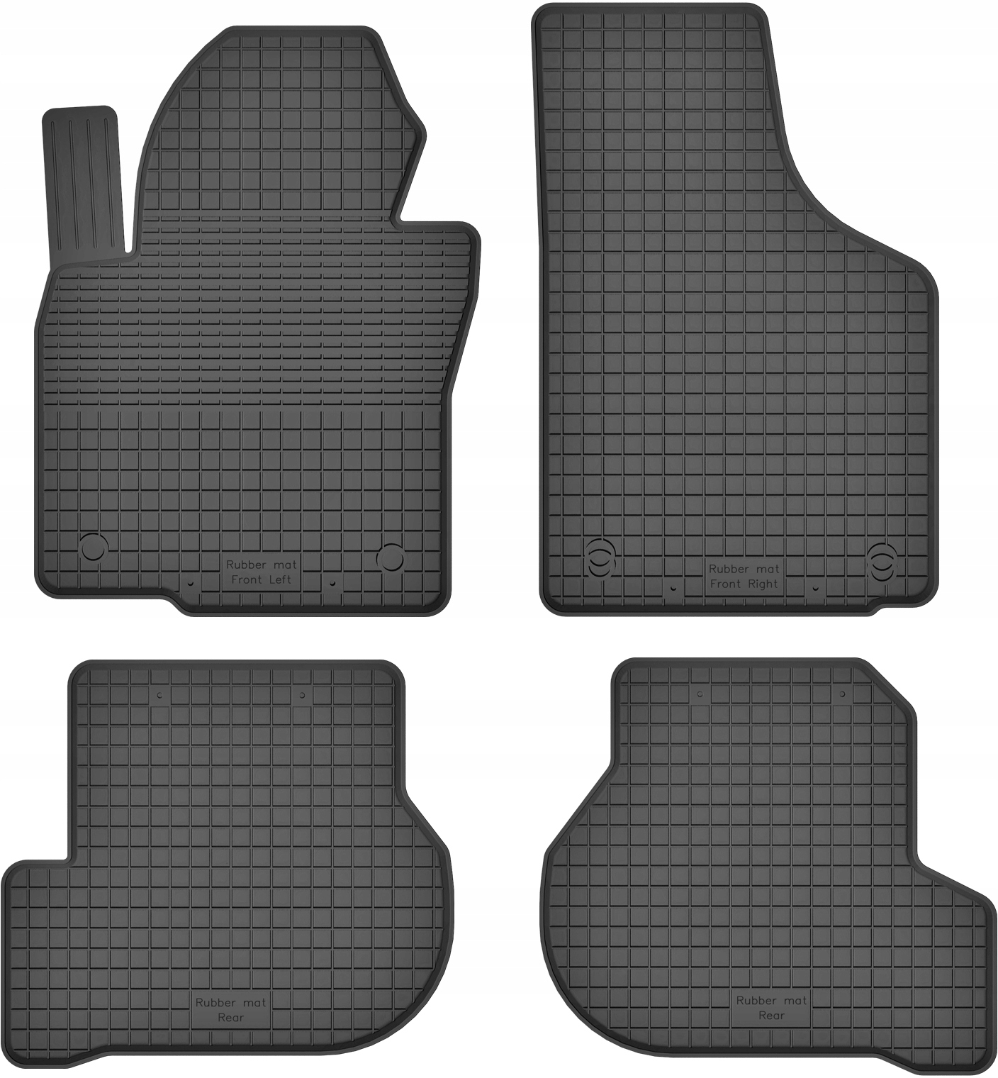 Dywaniki gumowe wycieraczki dopasowane do Skoda Octavia 2 II 2004-2013