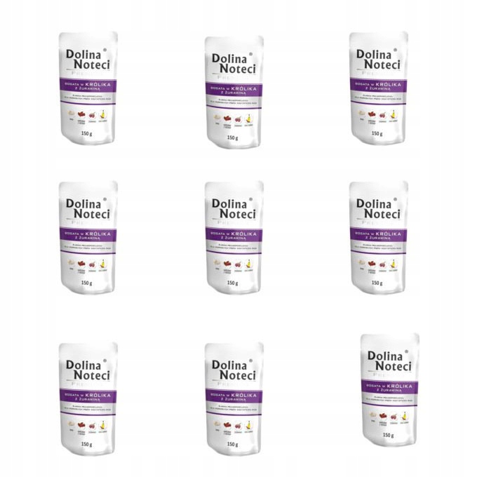 Levně Dolina Noteci Premium Pejsek Králík brusinky 9x150g