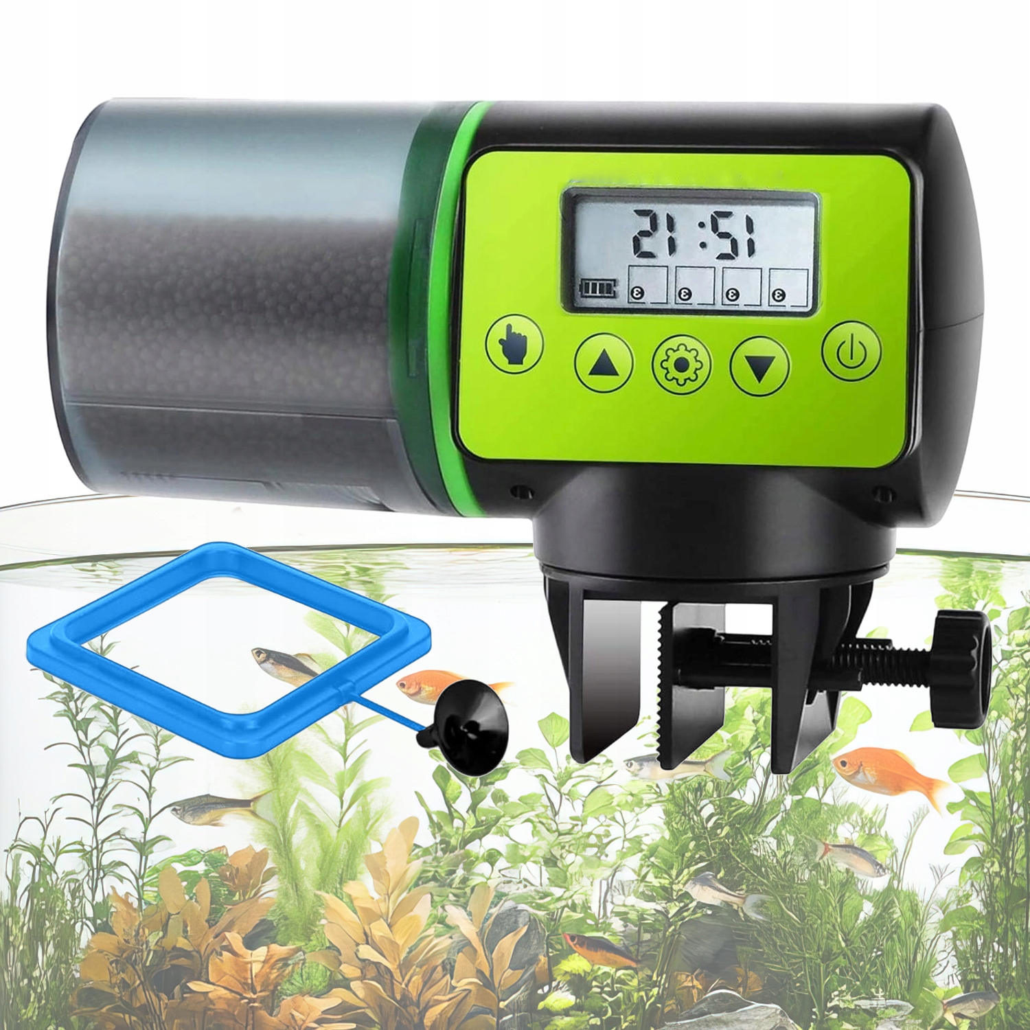 Levně Automatické Krmítko Pro Ryby 200 ML S LCD Displejem A Jednoduchým Ovládáním