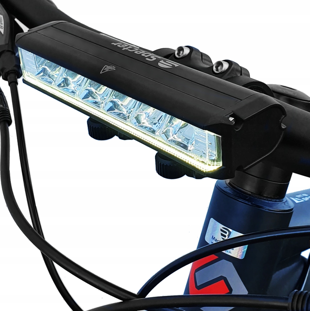 Lampka rowerowa oświetlenie przód Specter EOS620 1400lm 6Led USB Latarka !!