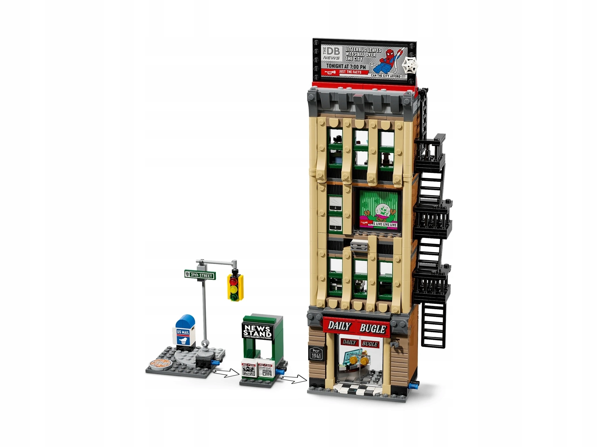Lego 76342 samotná budova Daily Bugle bez figurek Nový