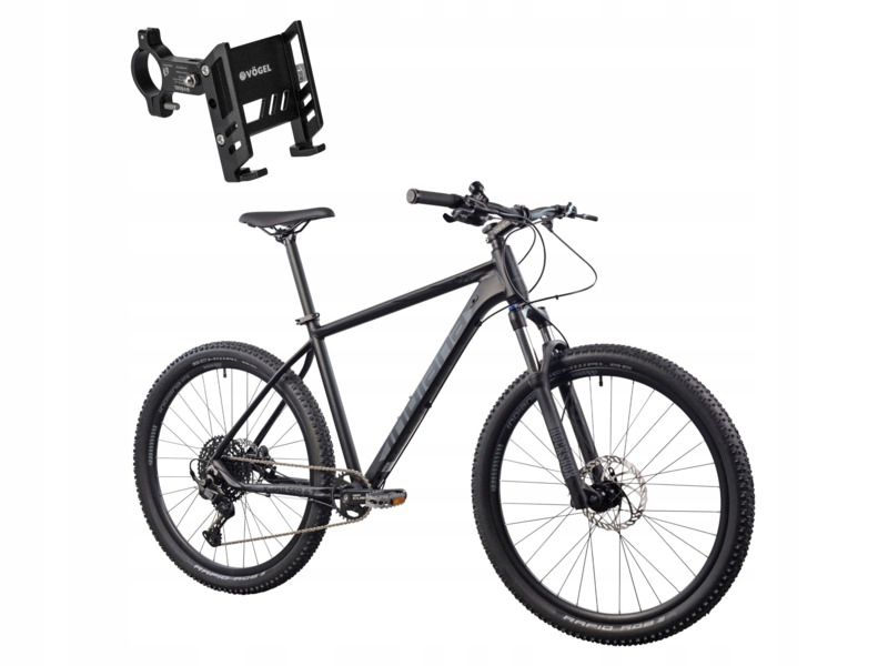 Rower górski Mtb Indiana X-Pulser 6.7 M19 27.5 Czarno-grafitowy Uchwyt