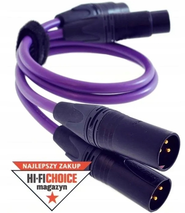 Przewód Kabel Xlr Melodika MD2X10 – interkonekt Xlr 2x Xlr 1m Purple series