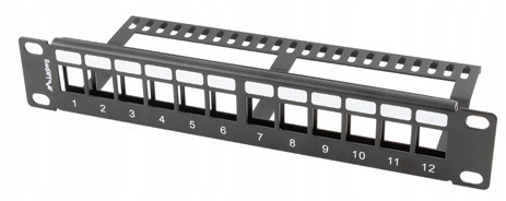 

Patch Panel 12x 10'' 1U Pusty Z Organizerem