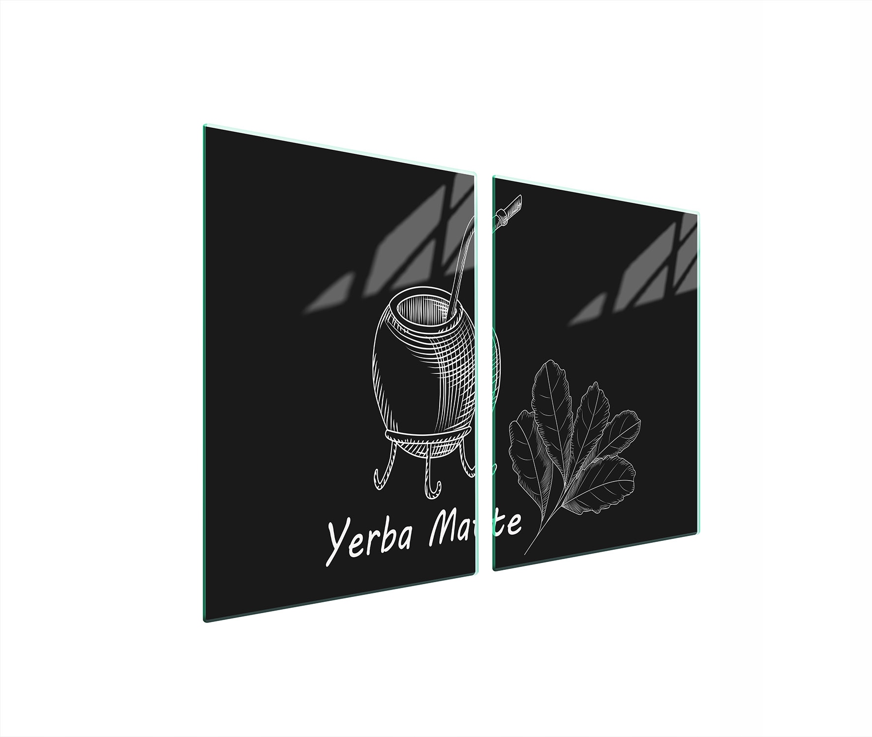 Skleněná Ochranná Deska Do Kuchyně 2x45x52 Yerba Tvrzené Sklo
