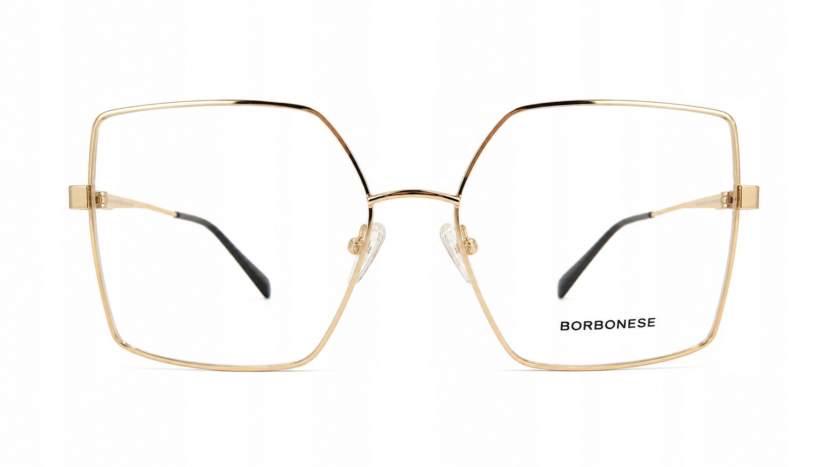 Oprawki Okulary Borbonese Bev 6156 Col 10 duże damskie oversize metalowe