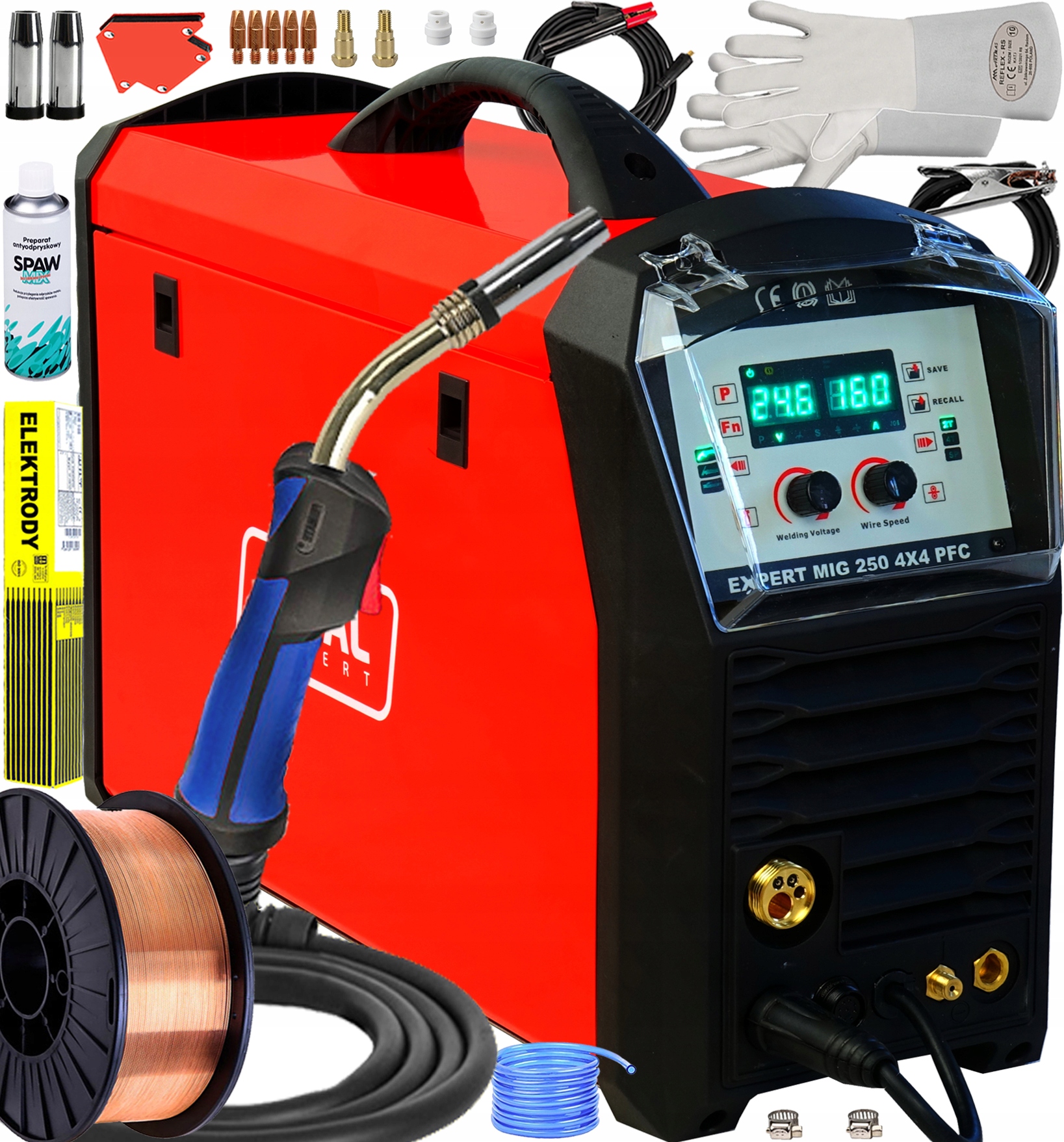 Invertorová Svářečka Migomat Ideal Expert 250 4X4 Pfc Synergie 250A 230V 4T