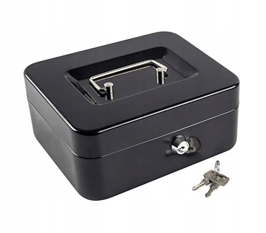 KASETKA METALOWA NA PIENIĄDZE SEJF KLUCZ DOKUMENTY Kod producenta 548575652