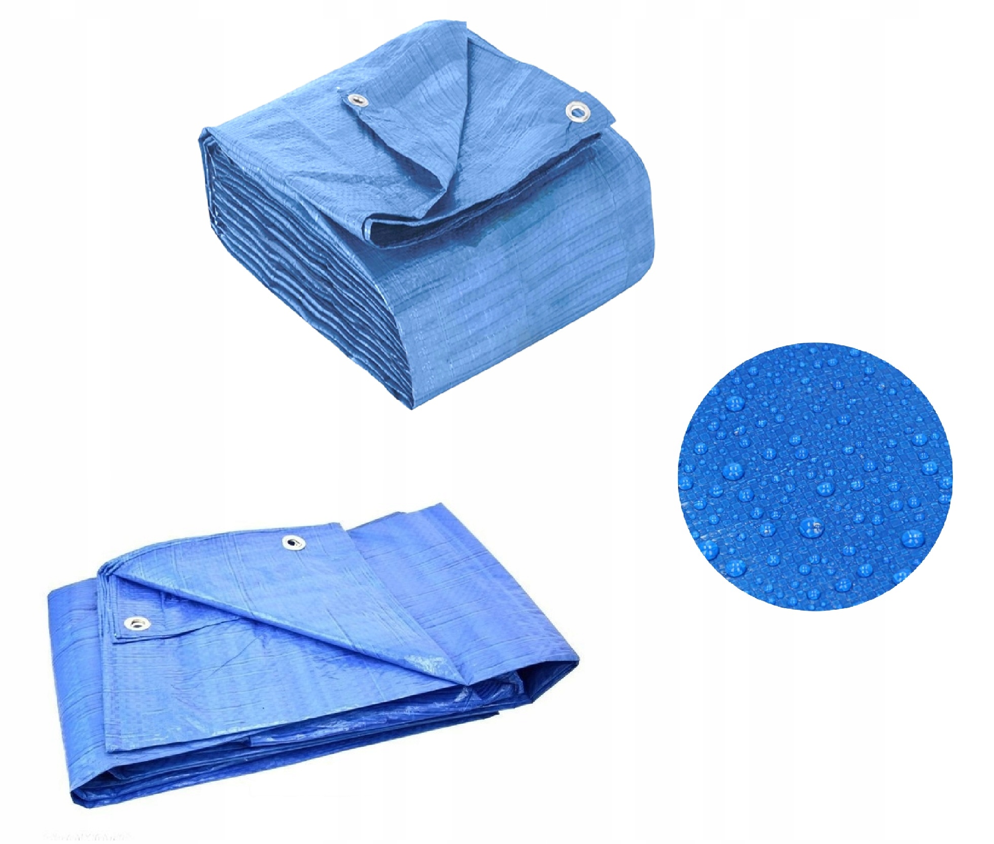 10 m x 15 m Ochranná Plachta Modrá Vodotesná krycia