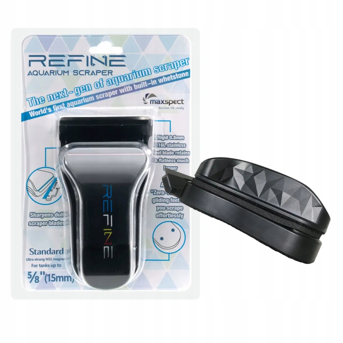 Levně Maxspect Refine Edge Aquarium Scraper L plovoucí čistič do 19-25 mm
