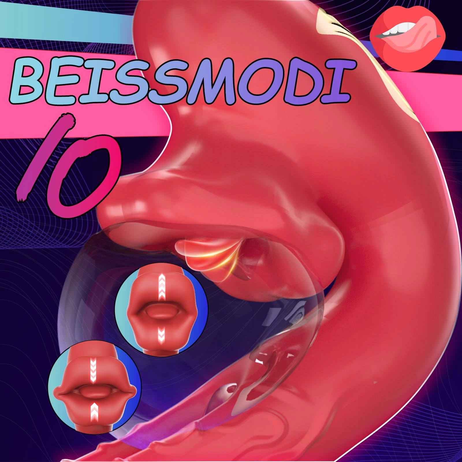 SILIKON G-PUNKT Wibrator Dla Kobiet Cichy Realistyczny Dildo 10 Trybów — miniatura 2