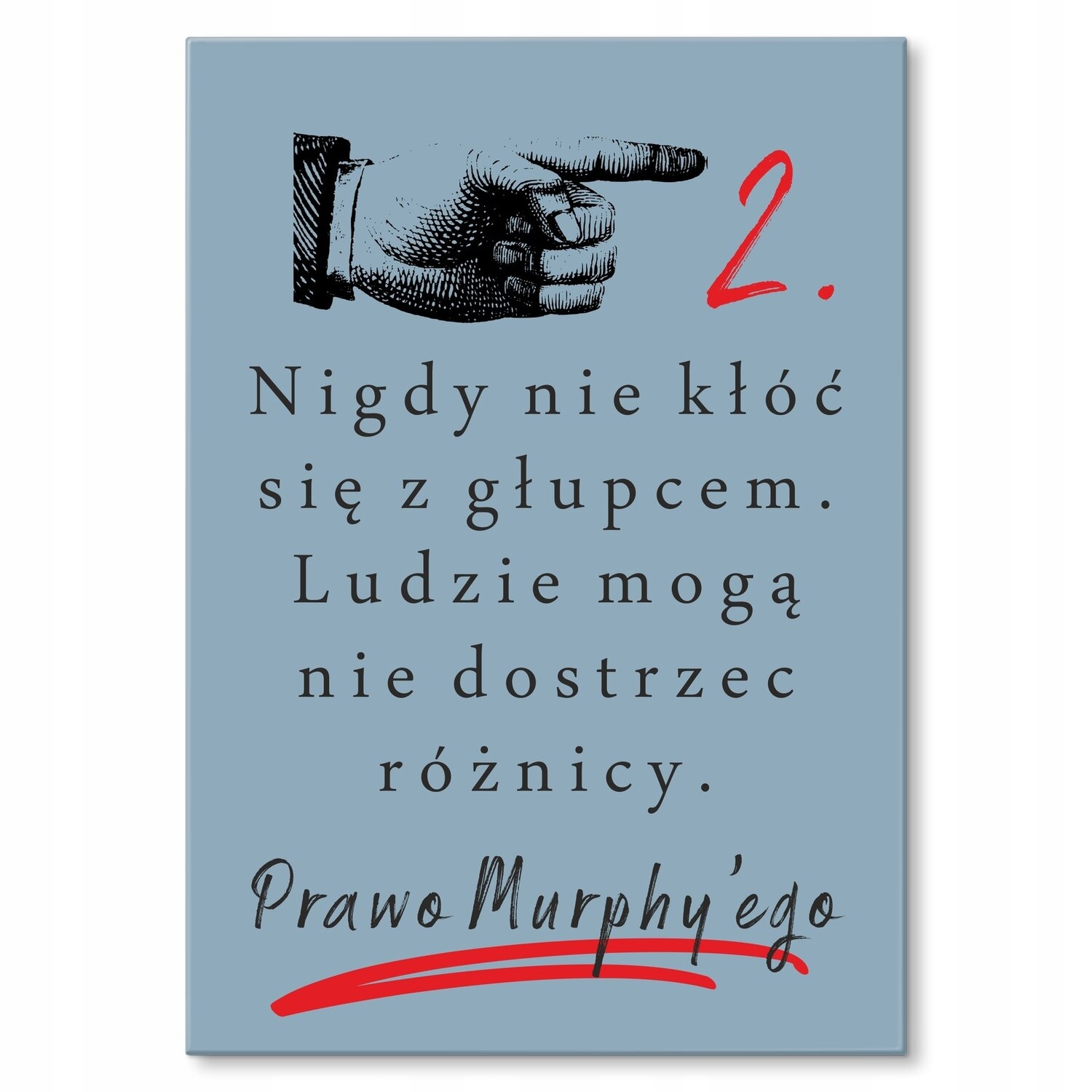 Kovový plakát Murphy PL2 Štítek Plech 30 x 42 cm Dárek