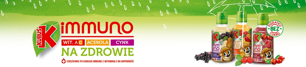 Sok Kubuś immuno Czarny bez gruszka dla dzieci 6x200ml Smak Gruszka Banan Czarny bez