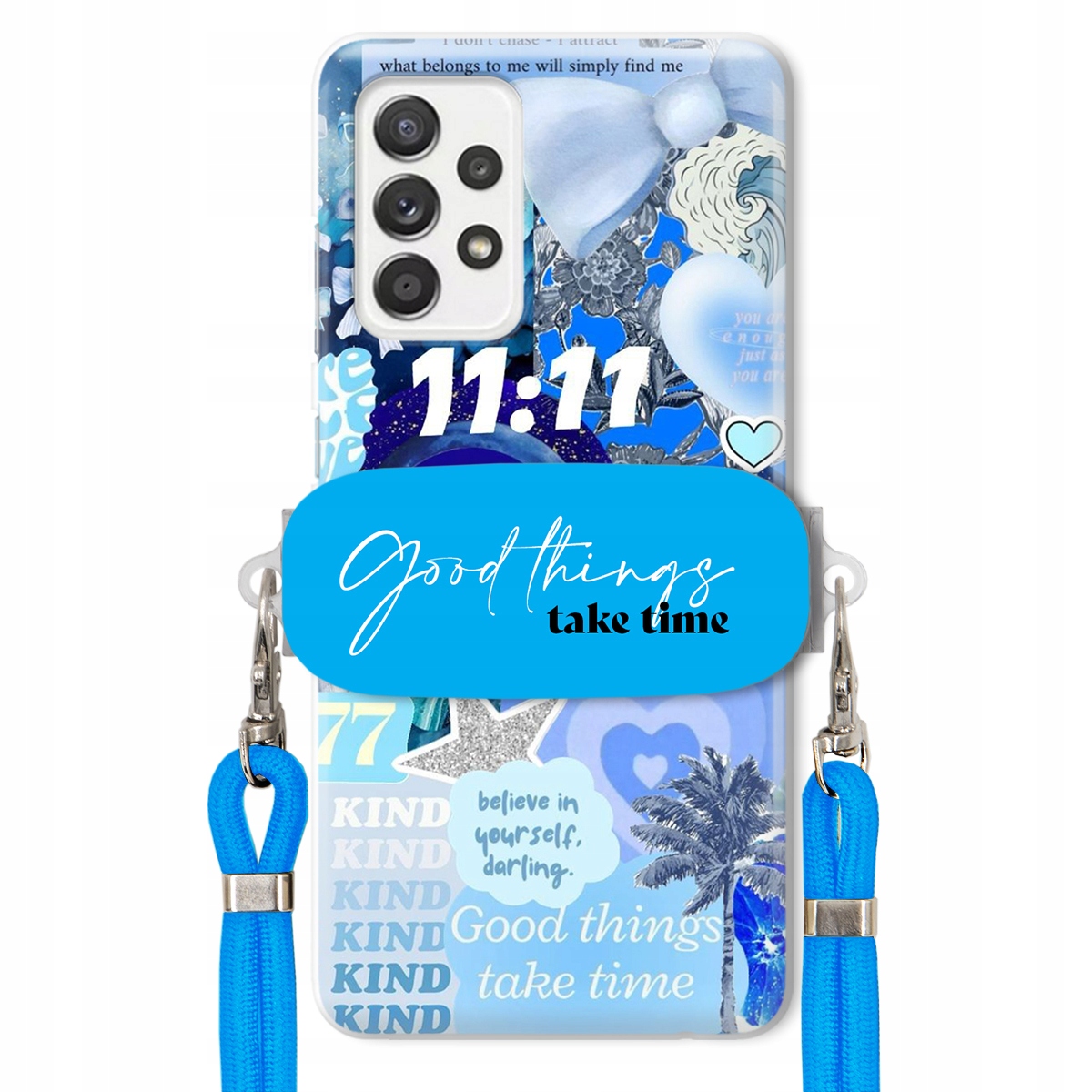 Puzdro pre Samsung A52s 5G Držiak Crossbody vodítko Good Things Sea Lata