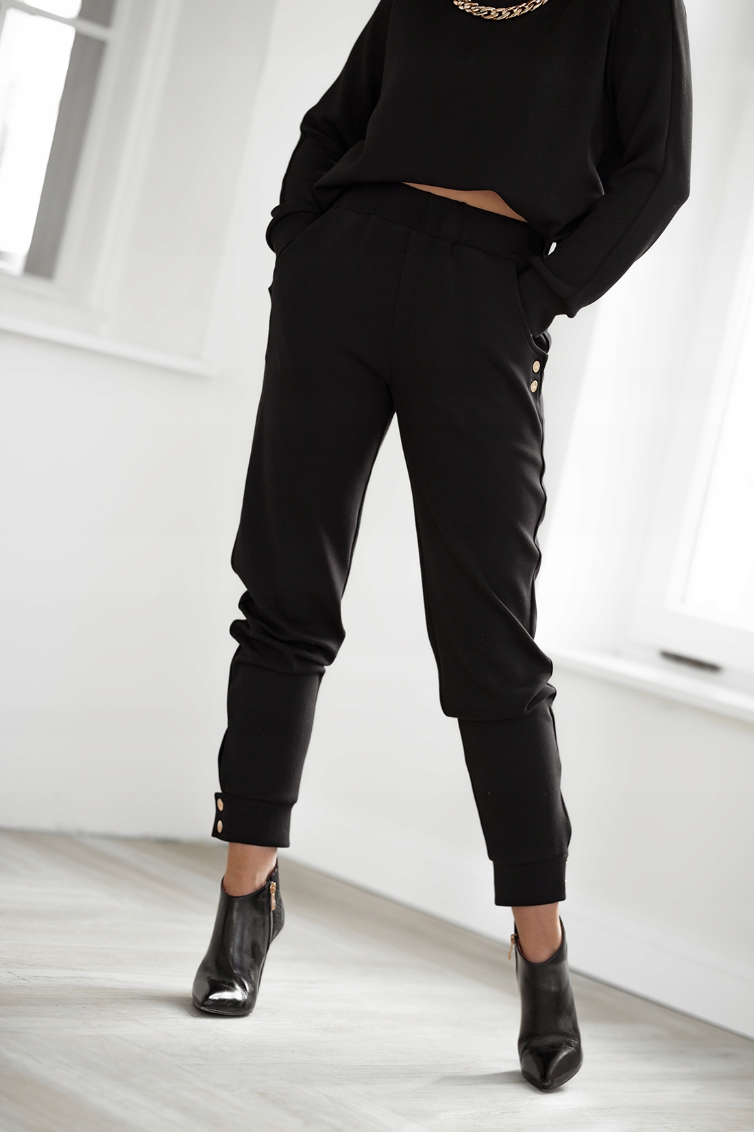 

Bastet Spodnie Dres Nurek Z Napami Czarne XL