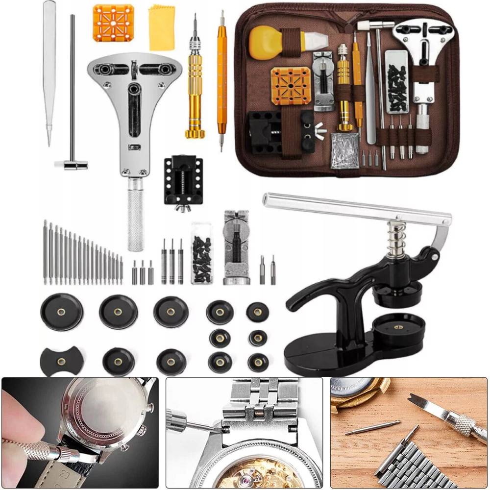 Profesionální Hodinářský Set Pro Opravu Hodinek 162 Kusů