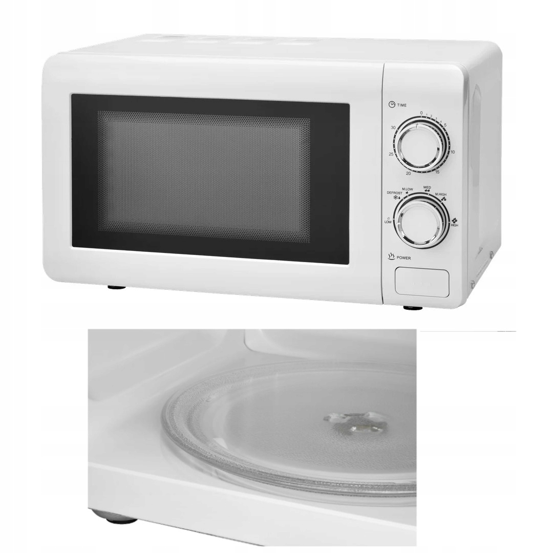 Kuchenka mikrofalowa 700W 20L mikrofalówka sześć