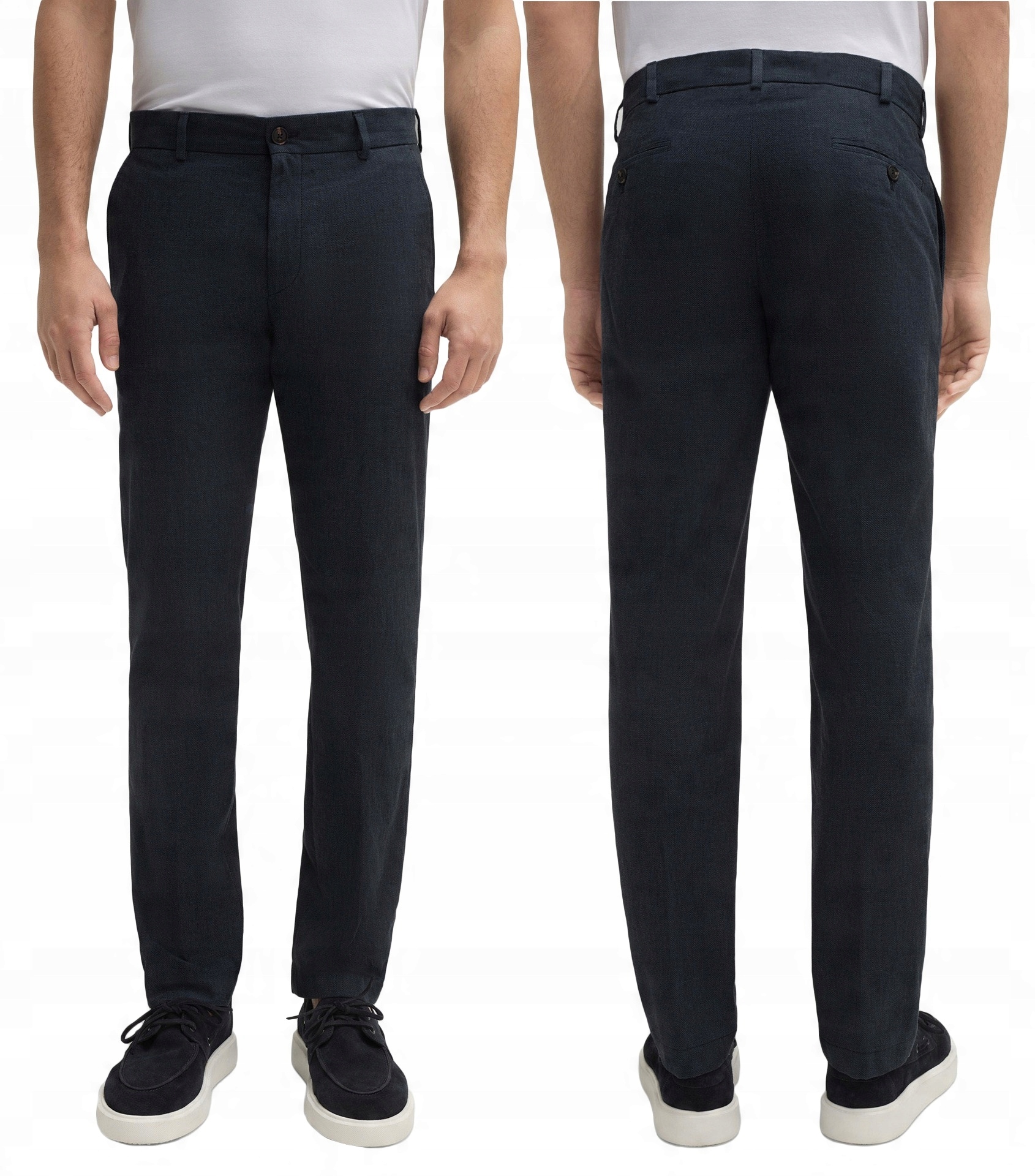 Elegantní pánské společenské kalhoty Chinosy pro vysoké osoby Hunter 410/03 37/36