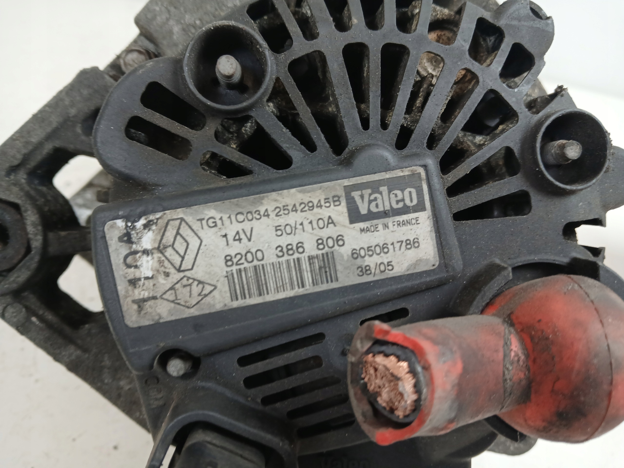 RENAULT CLIO III 1.5 DCI alternator 8200386806 110A