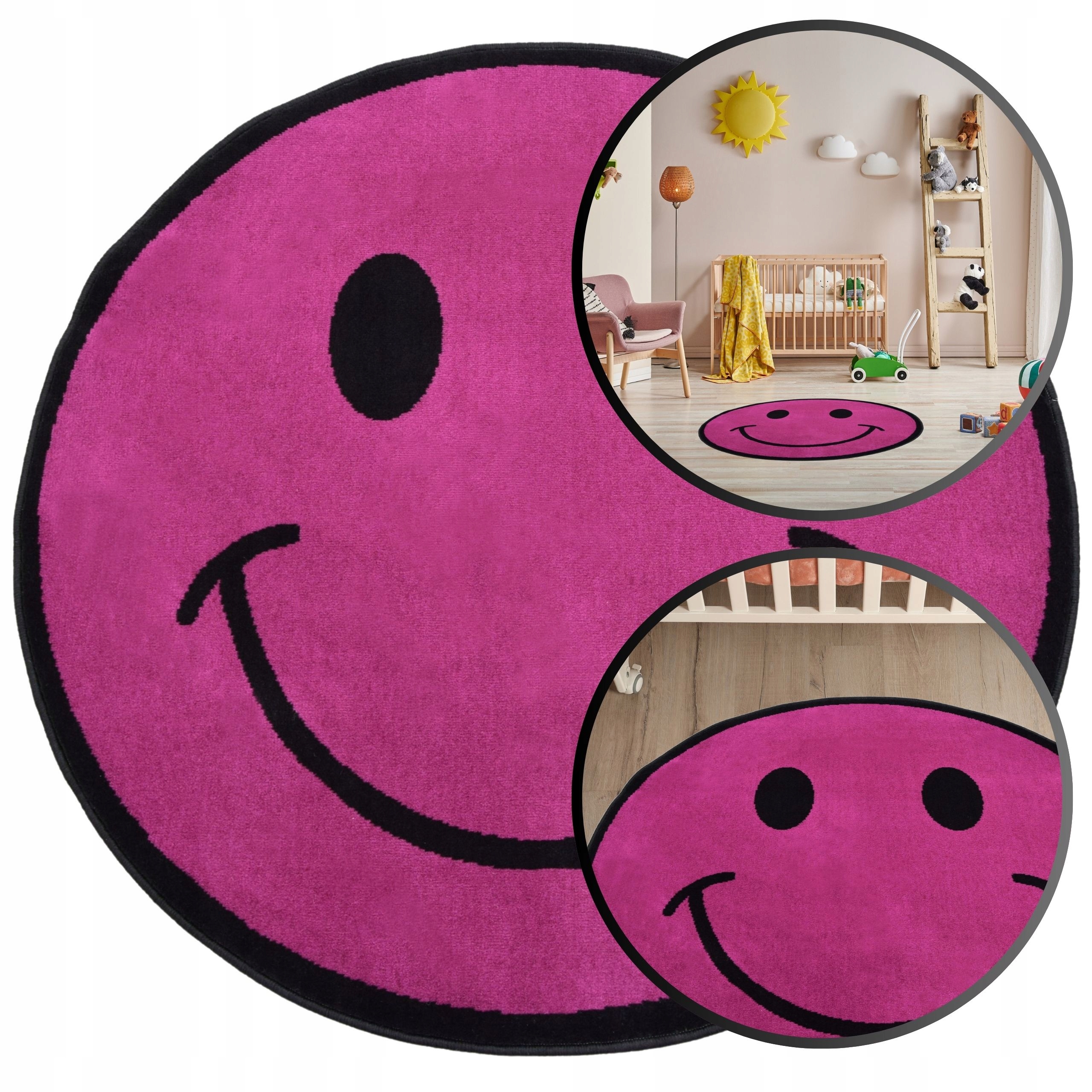 Koberec Kolem Koberců Venezia Fialový Kulatý 120 CM