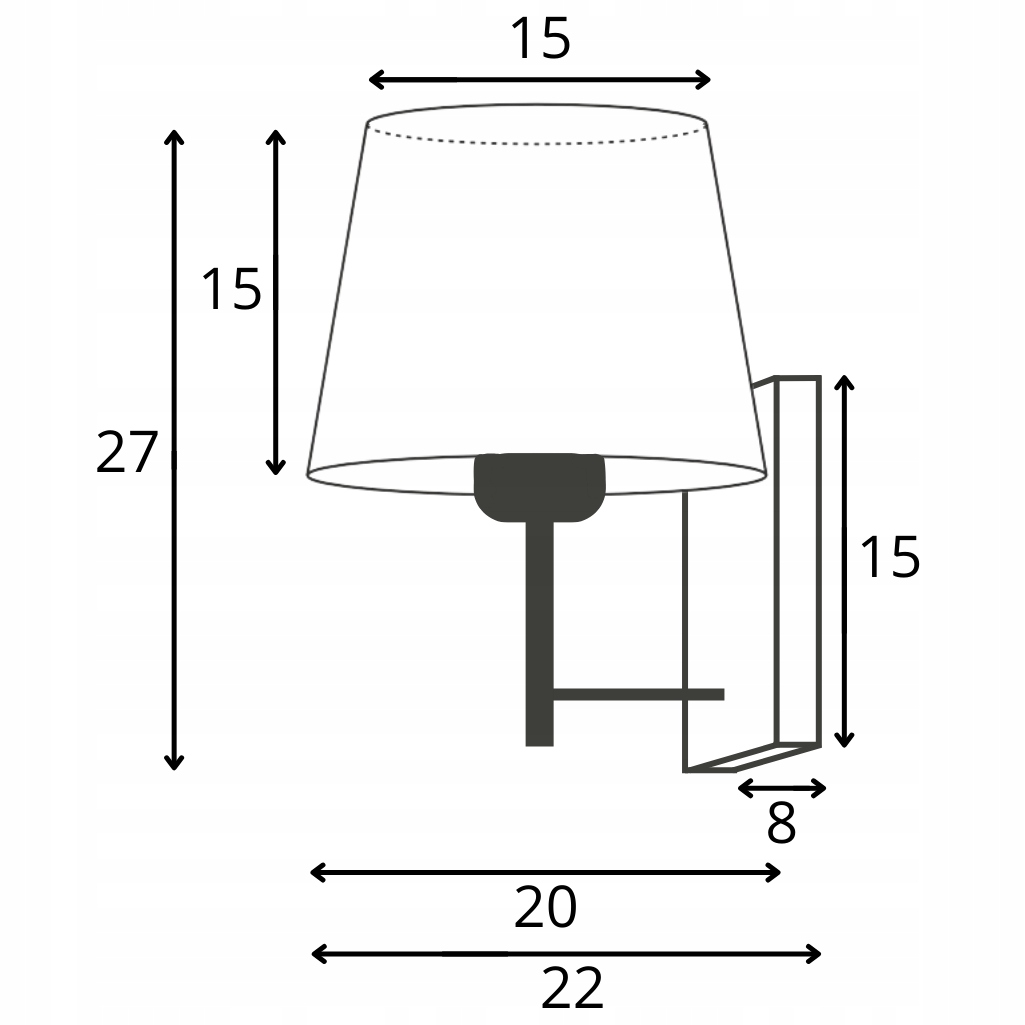 Kinkiet lampa ścienna abażur LED E27 kinkiet ścienny fioletowy Marka Volta Light Factory