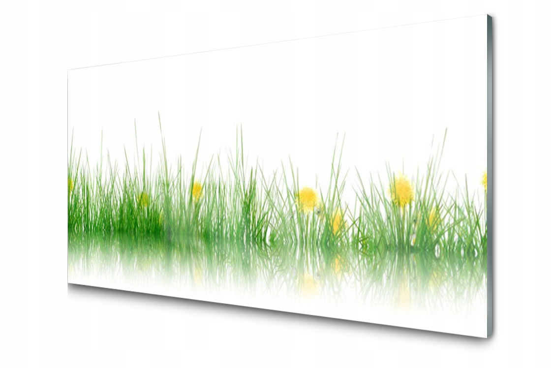 

Panel szklany Płytka Trawa Kwiaty 100x50