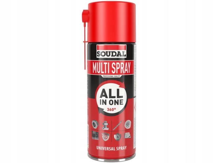 Soudal Multi Spray 8w1 Wielofunkcyjny Odrdzewiacz Smar z aplikatorem 400ml