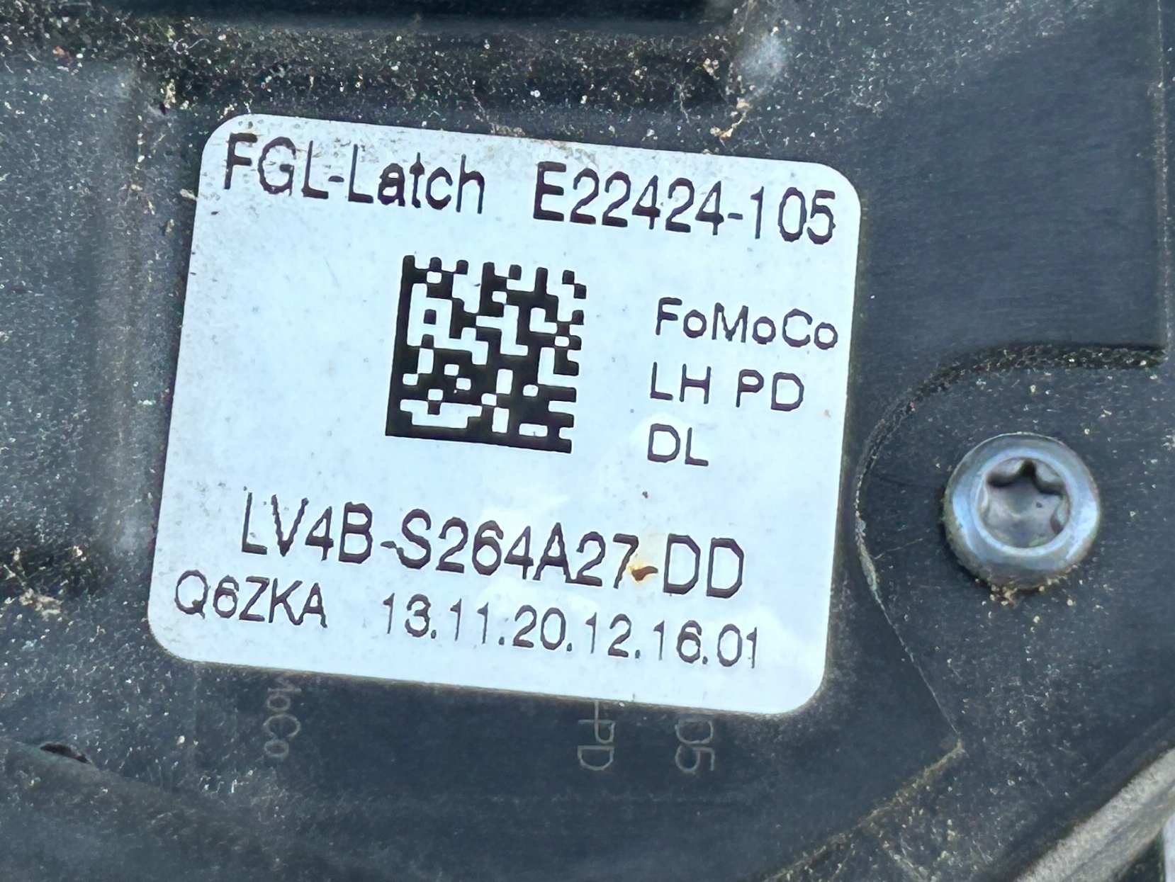 lock door left front FORD KUGA MK3 LV4B-S264A27-DD