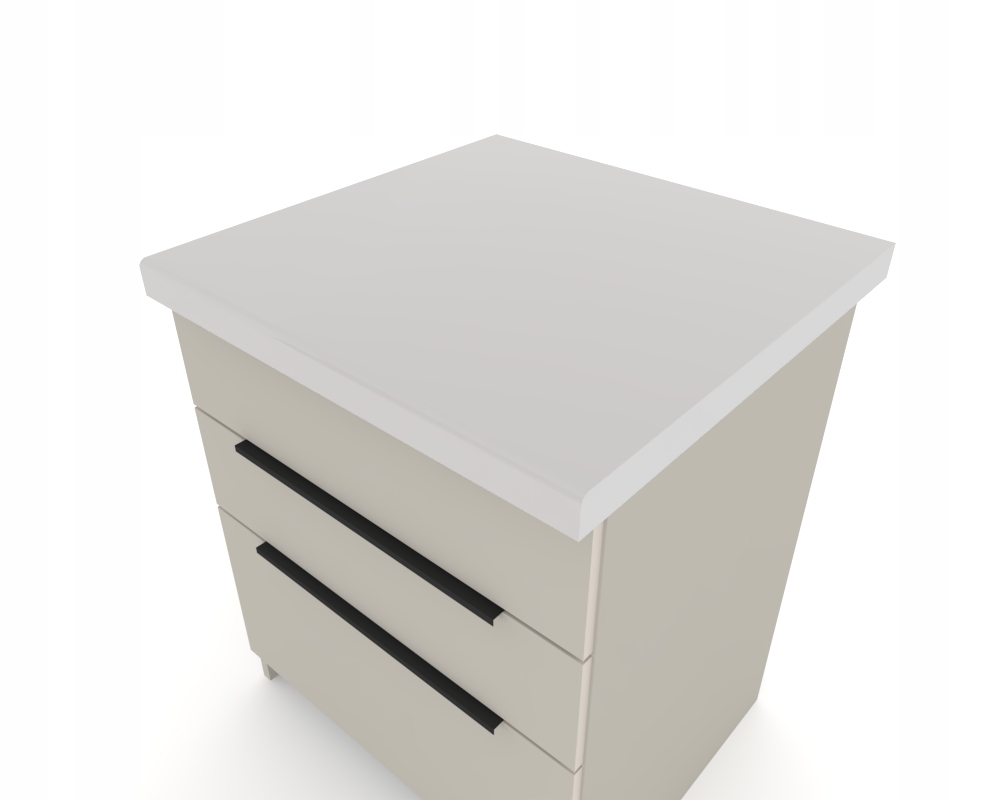 Kuchyňská deska 180 cm x 60 cm x 3,8 cm, deska na míru, bílá matná