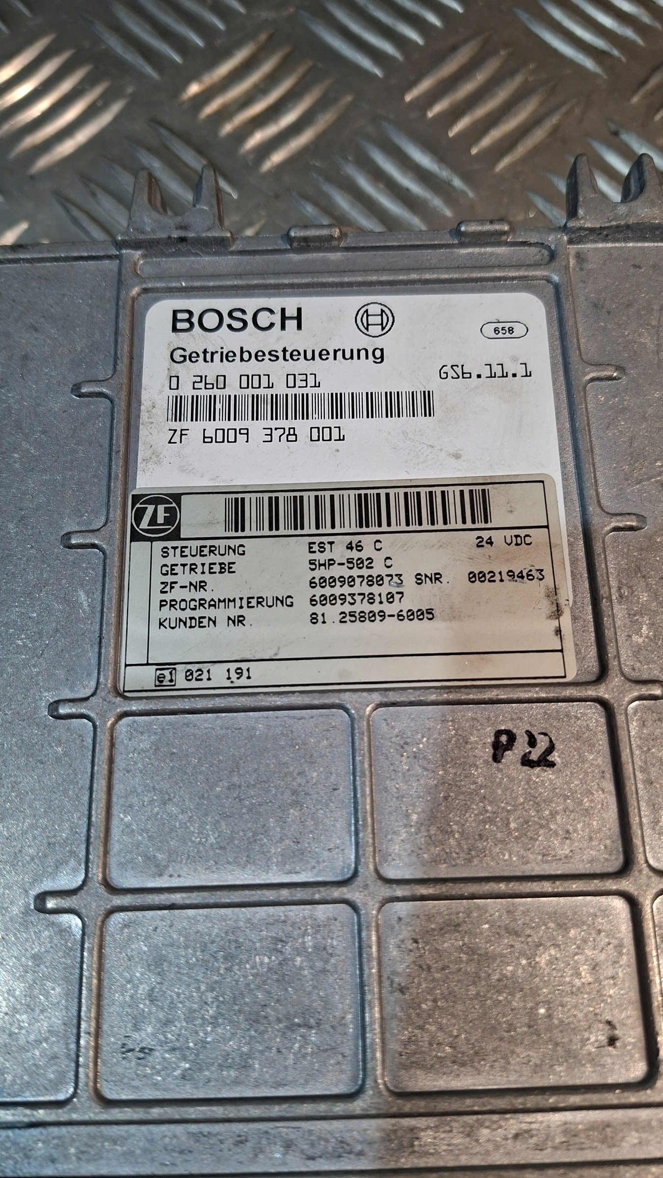 control unit gearboxes of the gear ZF 5HP-502C
