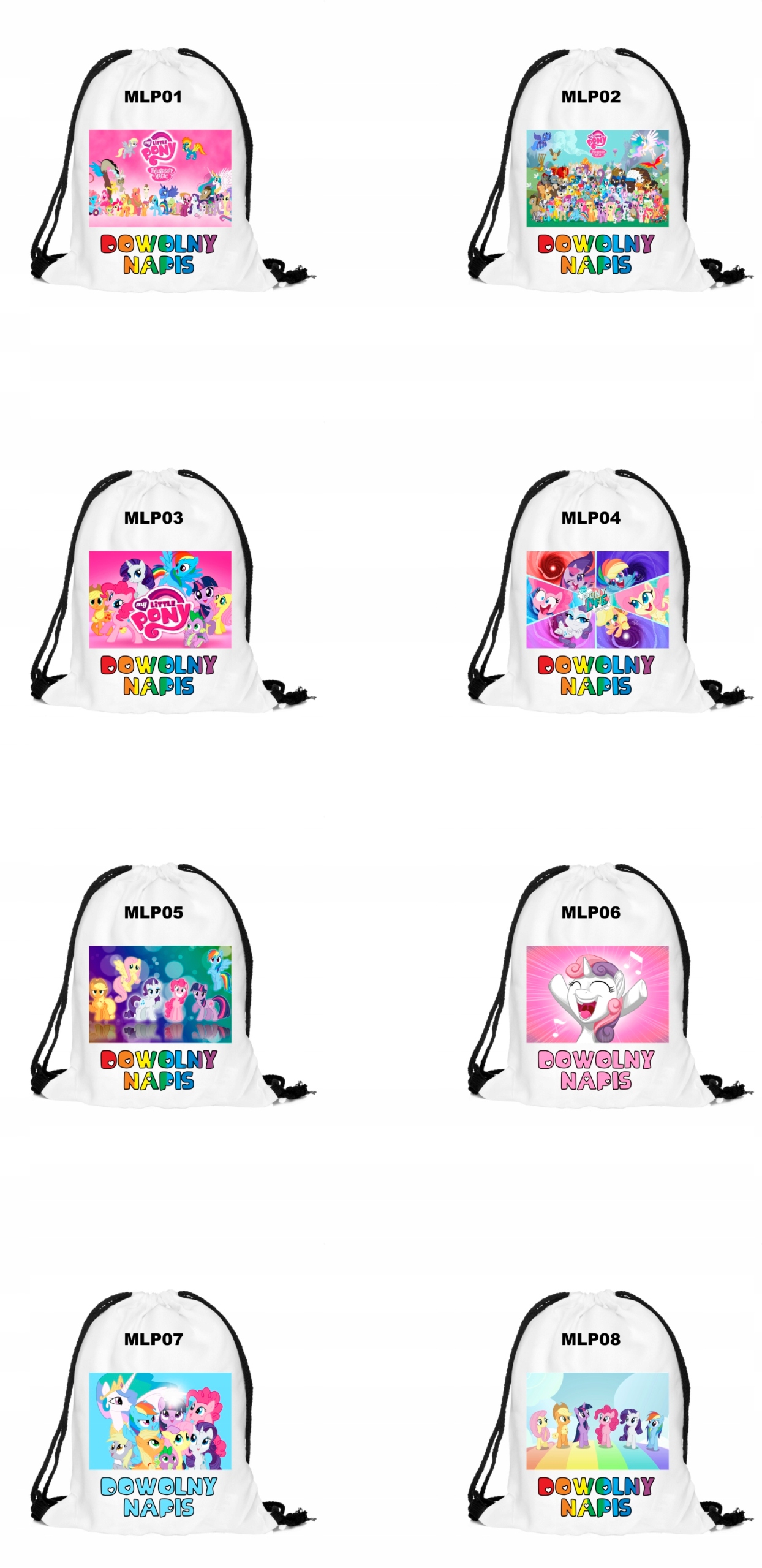 WOREK MY LITTLE PONY do szkoły + IMIĘ Kod producenta RIF