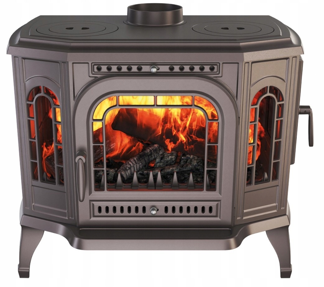 Kamna litinová volně stojící kamna koza litinová 10,5 kW krb fajerka P7