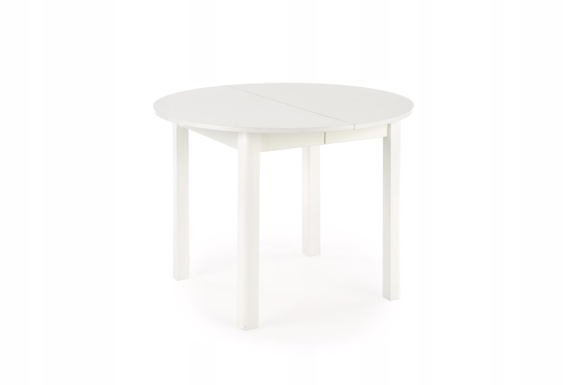 

Ringo Okrągły Stół rozkładany biały 102cm Halmar