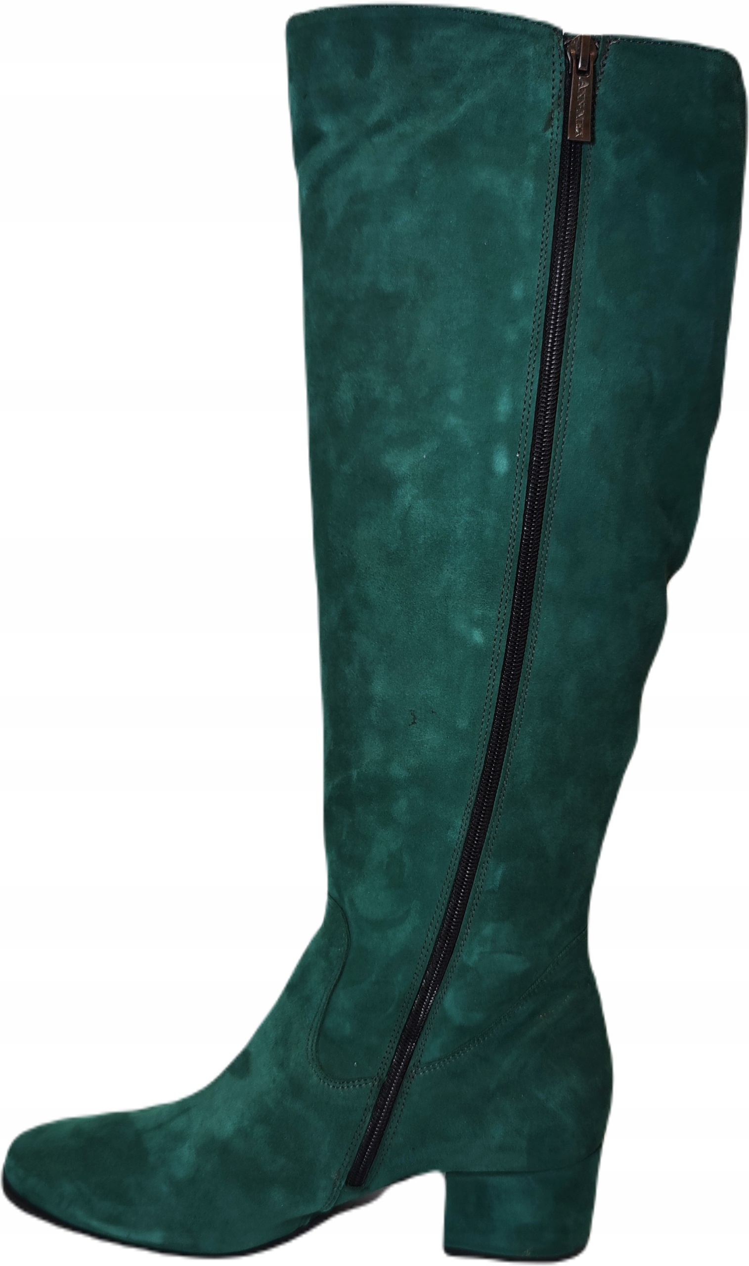 długie kozaki zamsz ANN-MEX 9343 ZIELONY R37 Długość wkładki 23.5 cm
