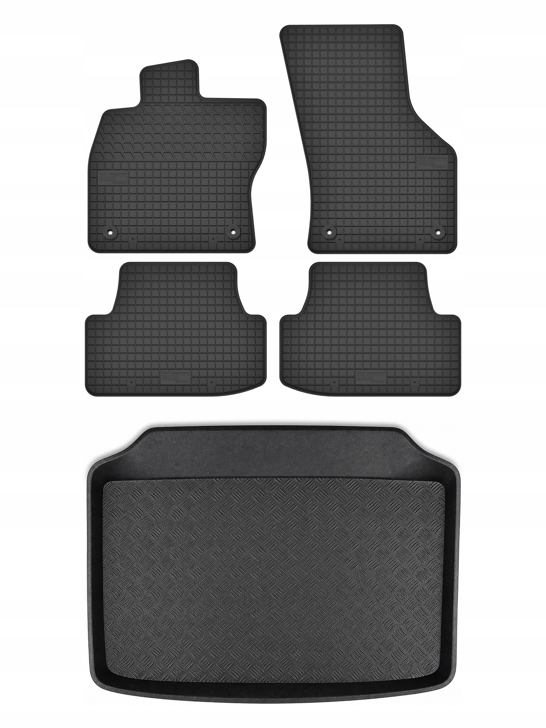 Dywaniki gumowe SolidTread mata bagażnika do: Audi A3 8V 2012-2020 5 el.