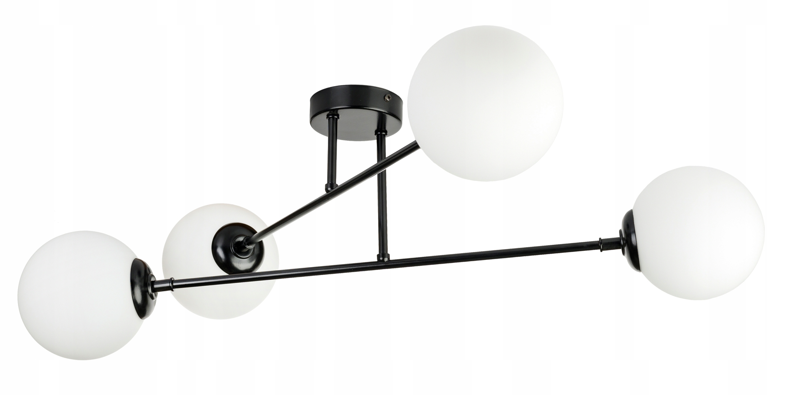 Závesná Stropná Lampa Stropné Svietidlo Loft Jednoduchá Na Sklenené Tienidlo Kula 4 x E27