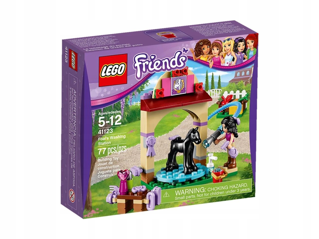 stavebnice Lego 41123 Friends Koupání hříběte Roztomilý malý Koník a Emma