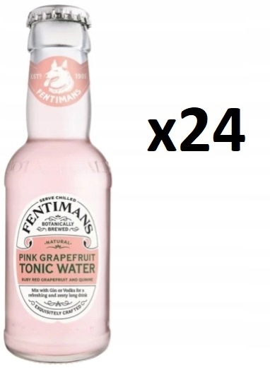 Fentimans Pink Grapefruit Tonic 200ml x24 Zestaw