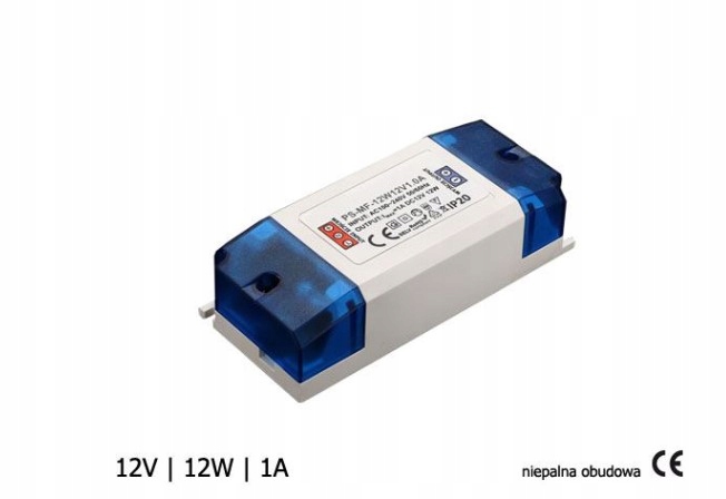 

Zasilacz Meblowy 12V 12W 1A IP20 Do Taśm Led