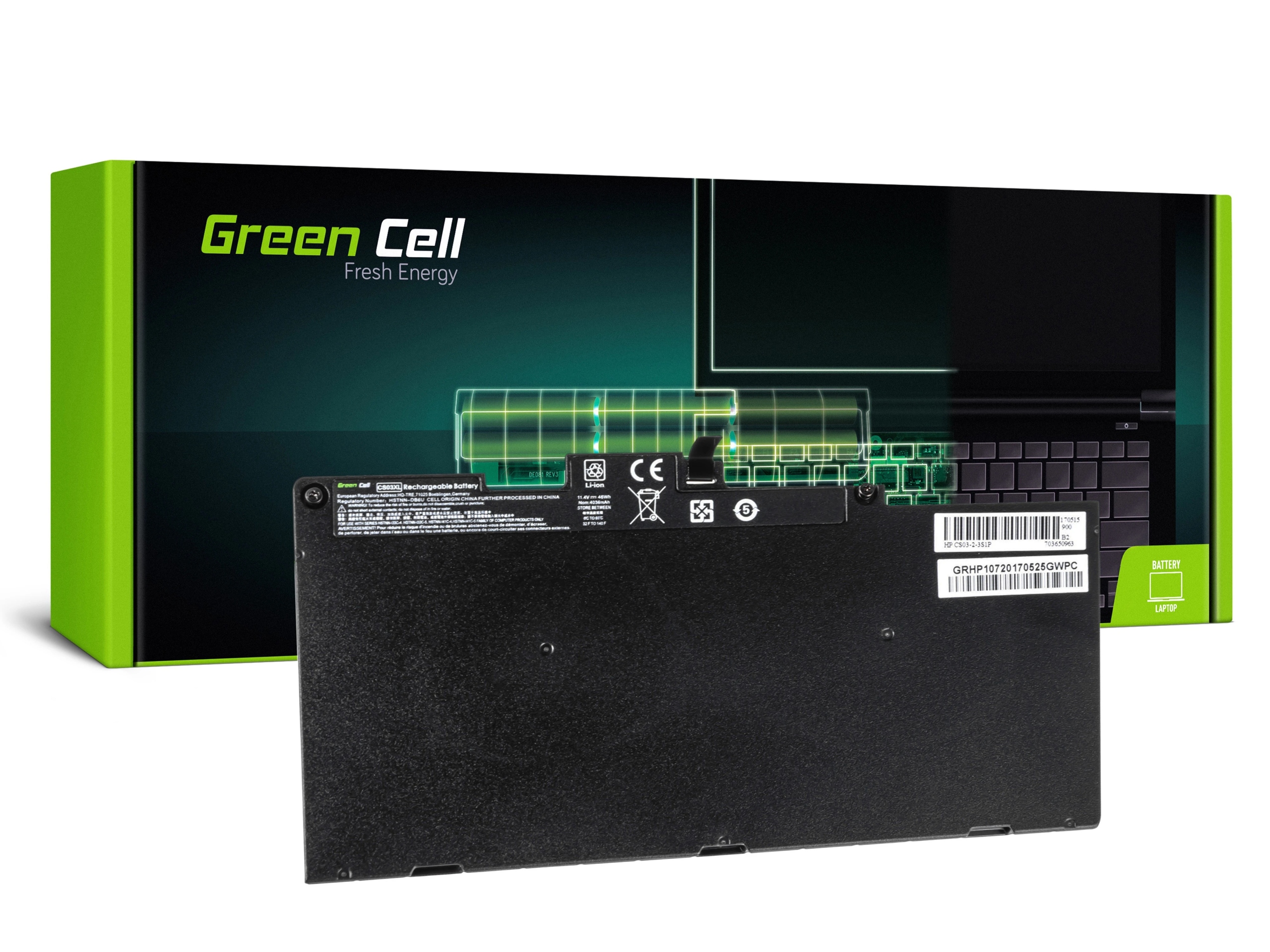 

Bateria CS03XL do Hp G3 850 G3 Hp ZBook 15u G3