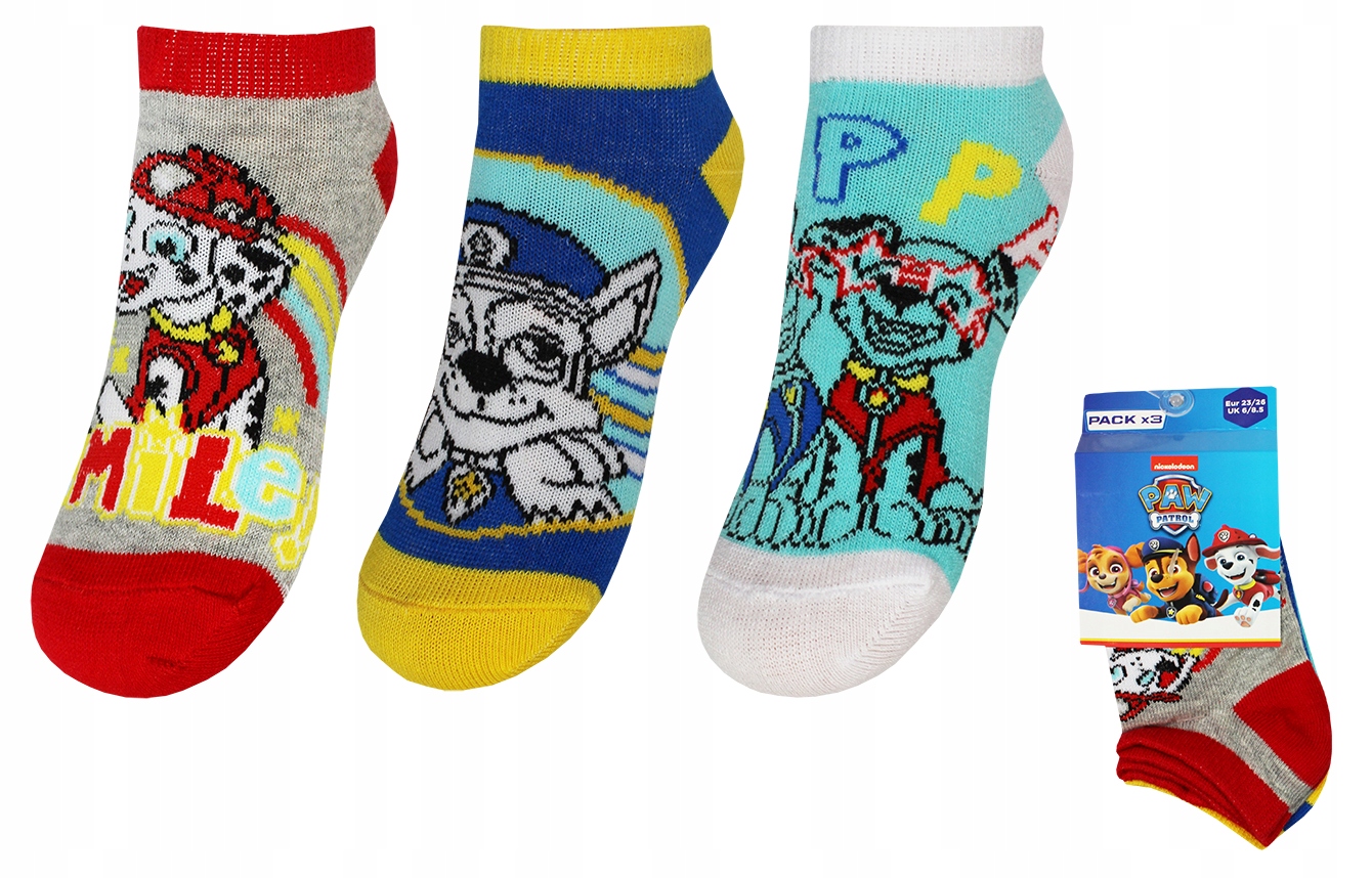 

Psi Paw Patrol Stopki Dla Dziecka 3-PAK 27/30