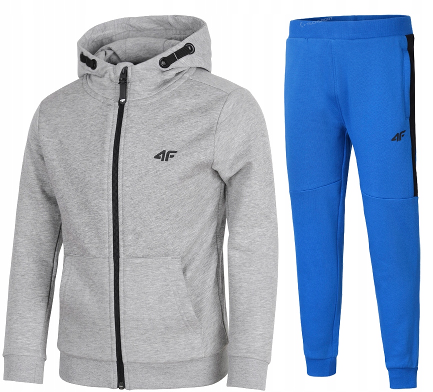

4F Chłopięcy Dres Komplet Bluza Spodnie 140