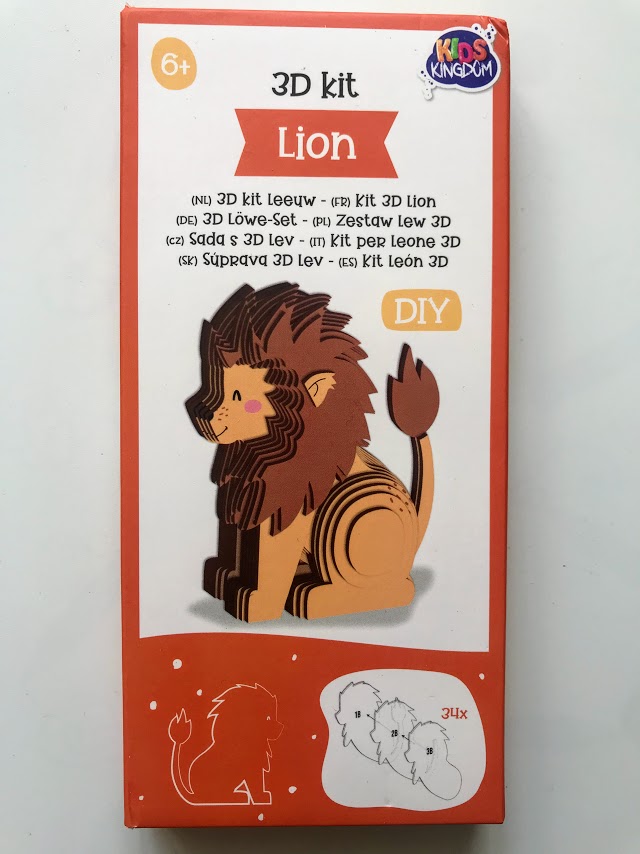 

Model zwierząt Zrób To Sam Diy 3D Lion 6+