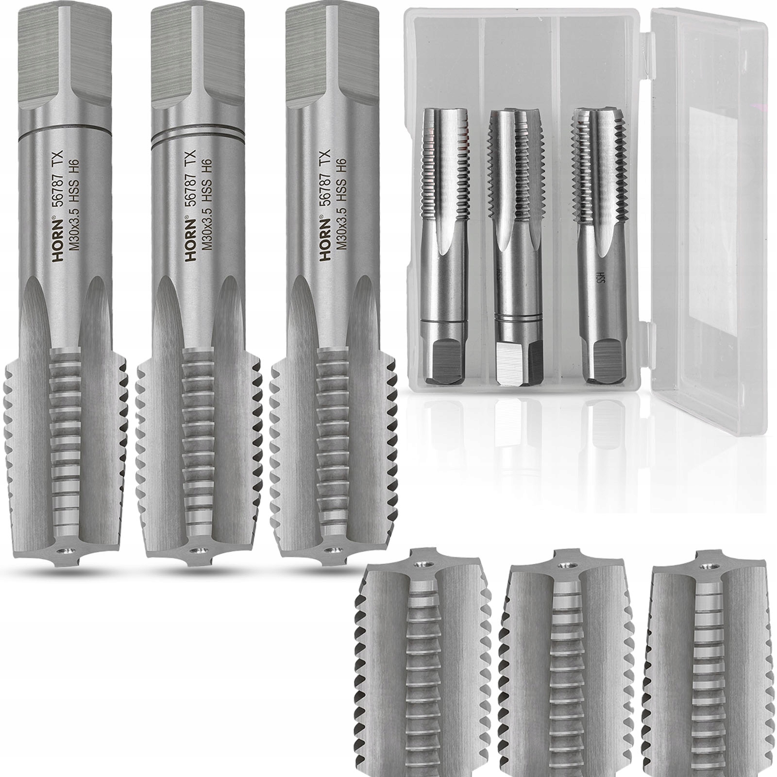 Závitník M30 Hss Závit M30x3.50 mm Komplet 3ks