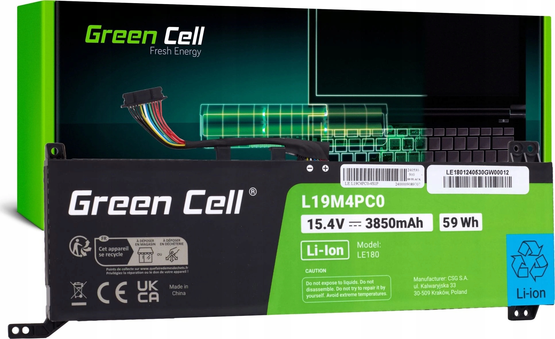 Batéria l L19M4PC0 do Lenovo Legion 5P-15IMH05 5P-15IMH05H 5-15IMH05