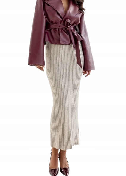 Cocomore Sukně s pruhy z úpletu Béžová Melanžová Uni